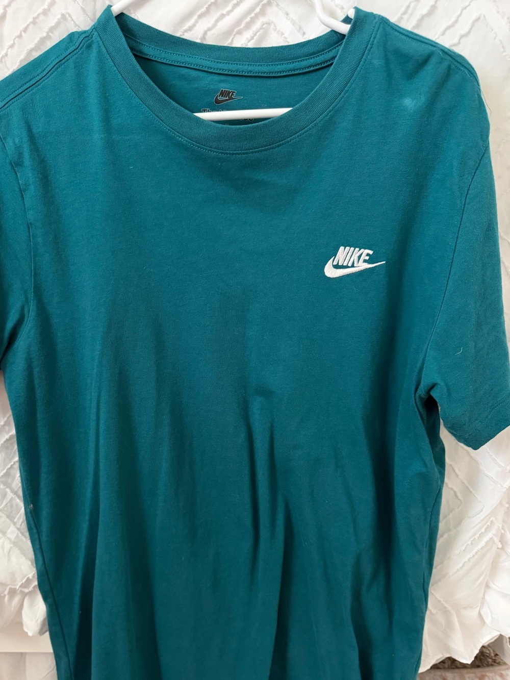 Nike Teal Crew Tee with White and Black Logo